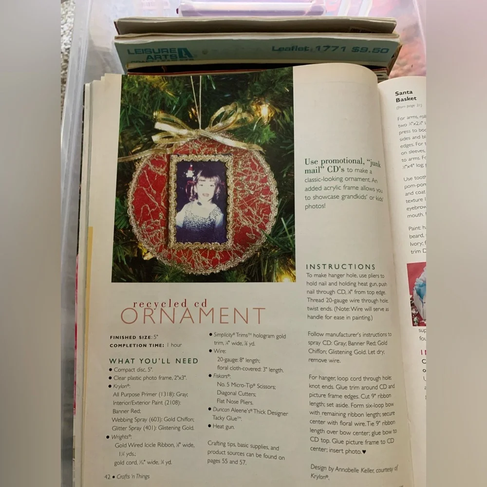 Crafts 'N Things Magazine Sewing Painting Needlepoint Crochet Jan 2005 Christmas
